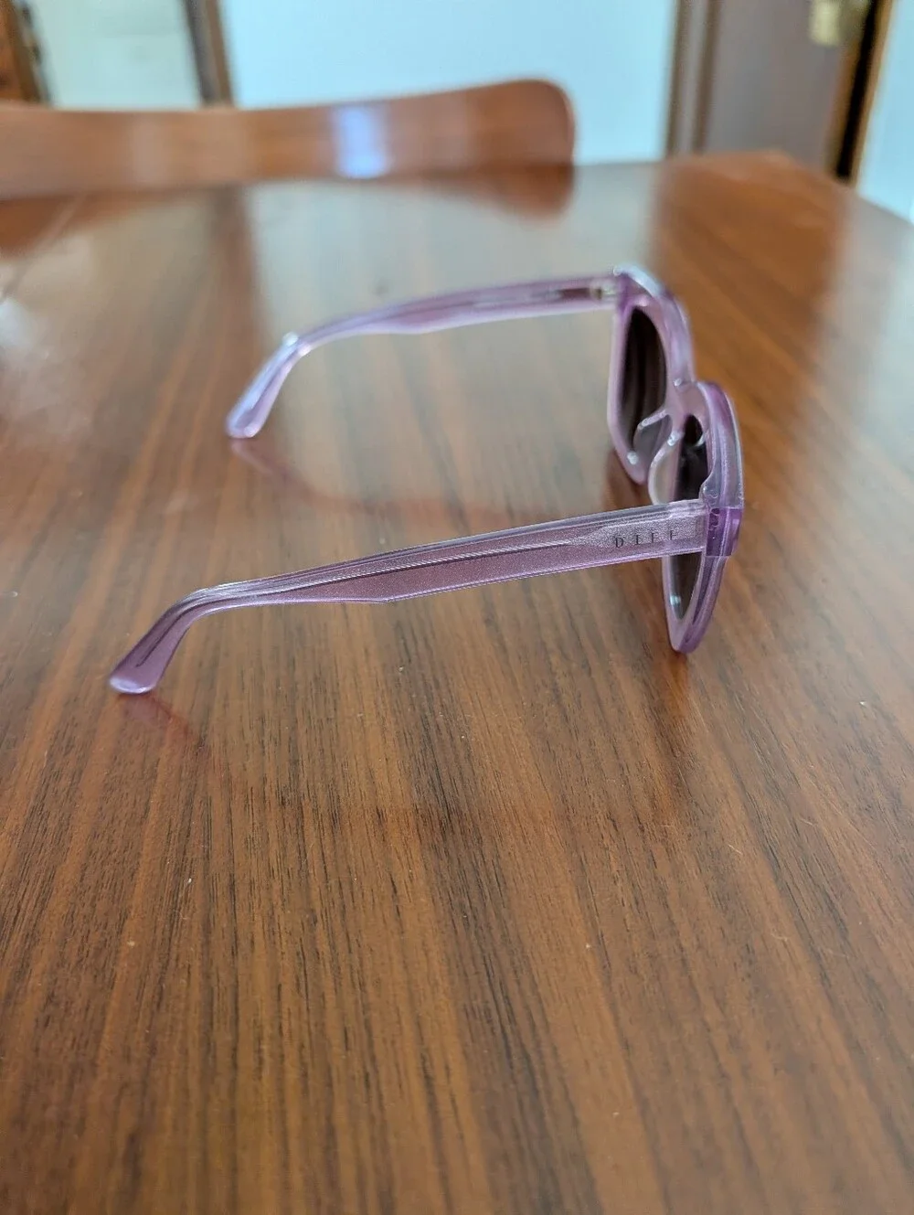 DIFF Eyewear Carson Clear Square Sunglasses with Black/Silver Lenses